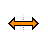 Horizontal resize cursor