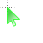 Bright green cursor