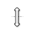 Vertical resize cursor