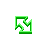 Flashing Neon Green and White Diagonal Resize 1 cursor