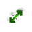 Green Transition Diagonal resize 2 cursor