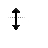 Black-VResize cursor