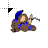 dark blue shaman running cursor