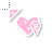 heart pulse pastel super bright location cursor