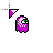 Pac Man Ghost Violet Right cursor