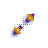 Rainbow Cursor Diagonal Resize 2 cursor