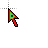Rainbow pointer cursor