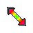 Never-Lost Rainbow 11a (nw-se resize) cursor