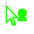 ARGs cursor green person cursor
