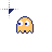 pac-man ghost yellow left cursor