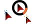 Black Neon Pulse Cursors preview