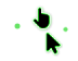 Breeze Hacked Light Green Cursors preview