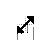 Black ink Diagonal Resize 2 cursor