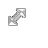 Silver Diagonal Resize 2 cursor