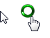 Windows 7 Super Inferior Green Cursors cursor preview