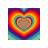 Rainbow Heart cursor
