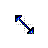 Bevel Blue Resize 2 cursor