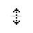 Vertical resize cursor