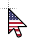 USA flag cursor