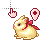 pink and yellow bunny location cursor