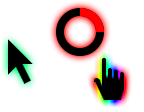 Glowing RGB Cursors preview