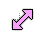 Classic Pink Diagonal Resize2 cursor
