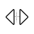 Horizontal resize cursor