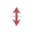 Vertical resize cursor