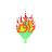 Leaf on Fire cursor
