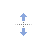 Vertical resize cursor