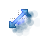 Water Spray Diagonal Resize 2 cursor