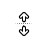 Vertical resize cursor