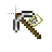 iron pickaxe and map cursor