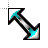 Metallic Blue Right Dyaganal cursor