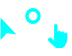Anathema Light Cyan Cursors preview