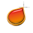 Left teardrop rainbow stone cursor