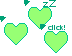 green heart theme Cursors preview