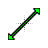 Green Inline diagnoal resize 2 cursor