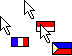 Random Flags Cursors preview