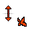 Vertical resize cursor