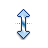 Vertical resize cursor