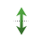 Vertical resize cursor