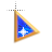Right Blue Sapphire in Gold Point background cursor