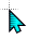 Large Aqua HS cursor