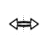 Horizontal resize cursor