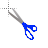 Scissors Dark Blue cursor