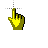 Mano dorada cursor