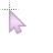Large Pink V cursor