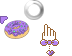 Purple Donut Cursors preview