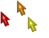 Rainbow Neon 2 Cursors preview